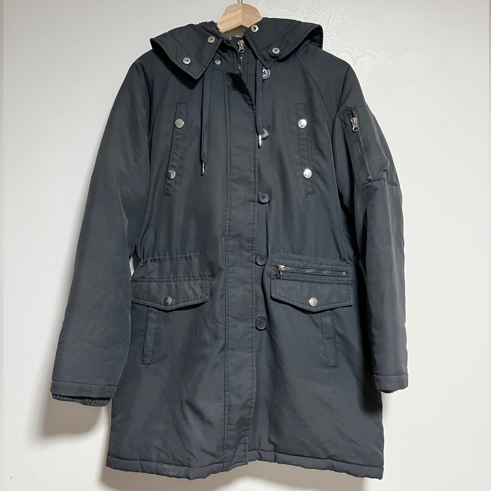 SwissTech Women’s Greystone Hooded Winter Parka – Size M (8–10)